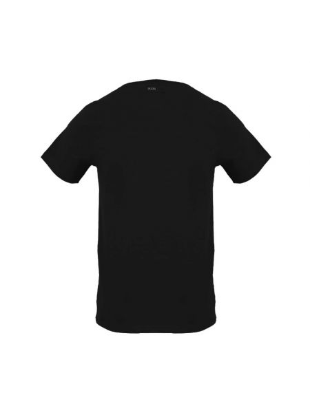 Koszulka bawełniana z nadrukiem sportowa Plein Sport czarna