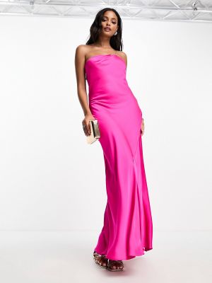 Розовое длинное платье Forever New
