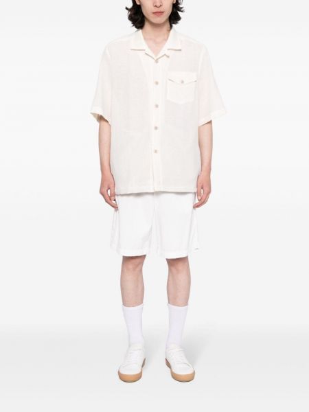 Chemise en tricot avec manches courtes ajourée Eleventy blanc