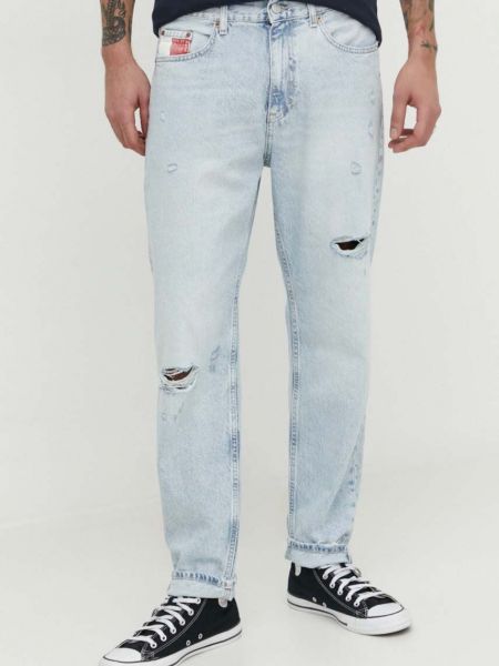 Jeansy skinny relaxed fit Tommy Jeans niebieskie