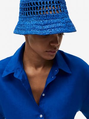 Соломенная шляпа H&m синяя