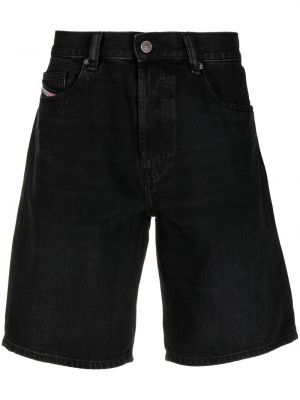 Jeans shorts aus baumwoll Diesel schwarz