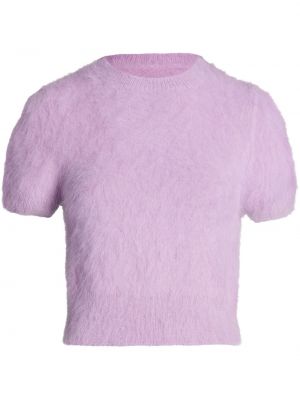 Haut en tricot avec manches courtes Maison Margiela violet