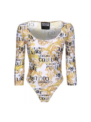 Bluse mit print Versace Jeans Couture weiß