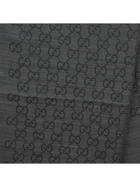 Bufanda de lana de seda Gucci negro