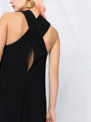 Koktejlové šaty Victoria Beckham černé