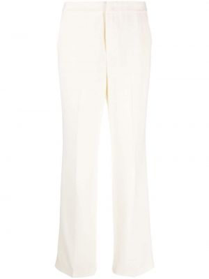 Pantaloni cu picior drept de lână Ports 1961 alb