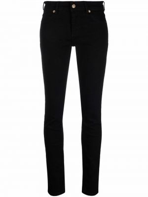 Дънки skinny fit бродирани Versace Jeans Couture черно
