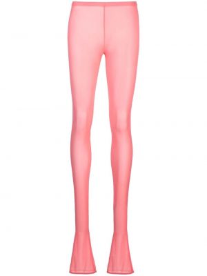 Leggings trasparenti in jersey Blumarine rosa