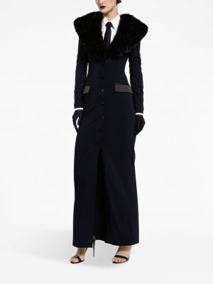 Manteau à boutons Dolce & Gabbana noir