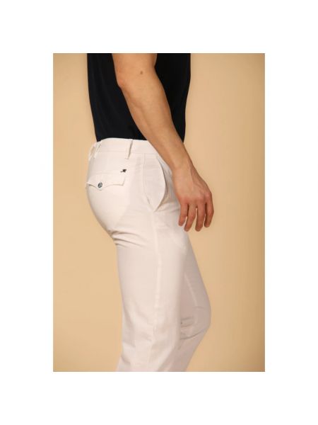 Pantalones chinos de algodón Mason's blanco