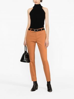 Slim fit kalhoty Dsquared2 oranžové