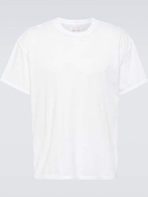 T-shirt di cotone in jersey Les Tien Bianco
