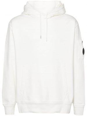 Hoodie en coton C.p. Company blanc