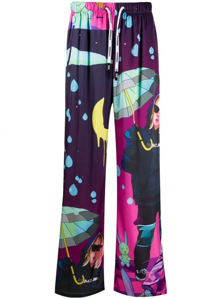 Pantalones con estampado Duoltd violeta