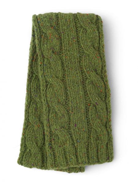Вълнен шал Prada зелено