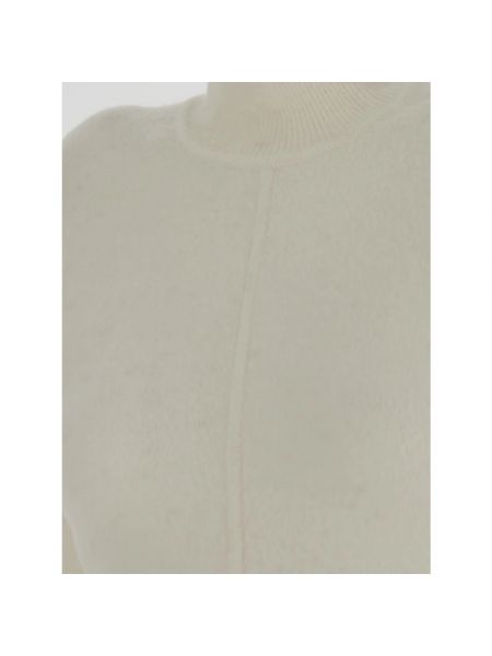 Jersey cuello alto de lana de tela jersey Alaïa beige