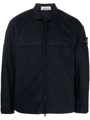 Blixtlås skjorta Stone Island blå