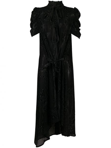 Vestido de cóctel asimétrico Ann Demeulemeester negro