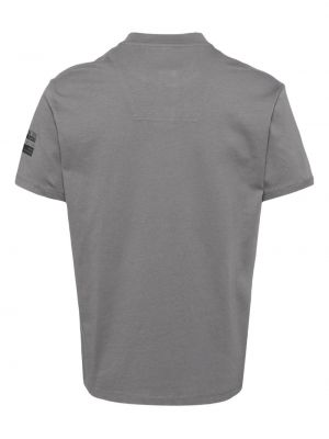 T-shirt en coton à imprimé Napapijri gris