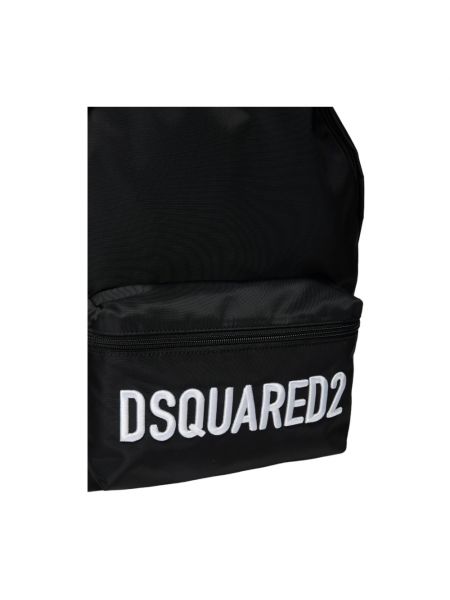 Bolsa con bordado Dsquared2 negro