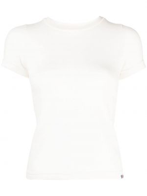 Kerek nyakú kasmír póló Extreme Cashmere fehér