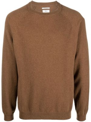 Sweter z kaszmiru Woolrich brązowy