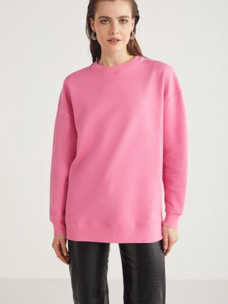 Oversized φούτερ με λαιμόκοψη Grimelange ροζ