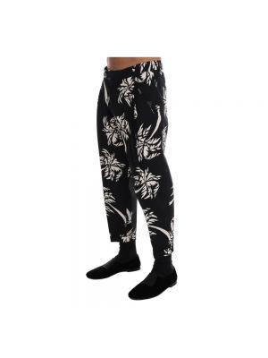 Spodnie z nadrukiem Dolce And Gabbana czarne