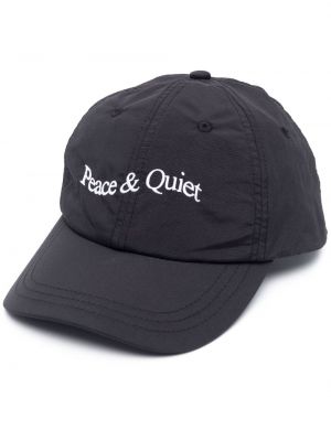 Czarna haftowana czapka z daszkiem Museum Of Peace And Quiet