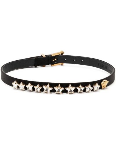 Ogrlica z zvezdico Versace črna
