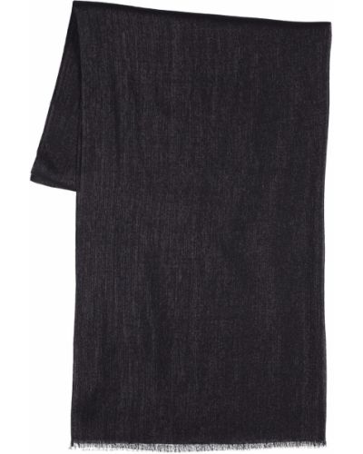 Kašmírový hedvábný šál Brunello Cucinelli černý