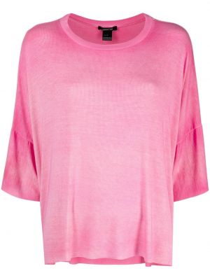 Růžové hedvábné tričko Avant Toi
