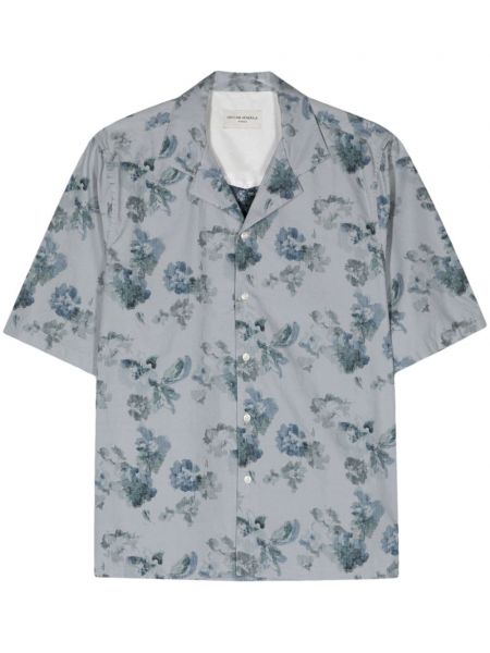 Kvetinová bavlnená košeľa s potlačou Officine Générale