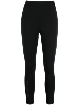 Jersey leggings mit reißverschluss mit taschen Moncler Grenoble schwarz