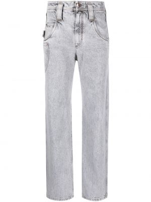 Straight leg-jeans med hög midja Brunello Cucinelli grå