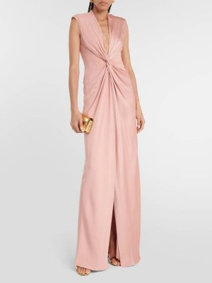 Длинное платье Max Mara розовое