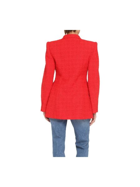 Blazer de tweed Balenciaga rojo