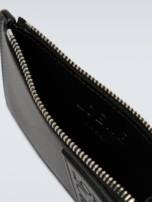 Kožená peňaženka na zips Loewe čierna
