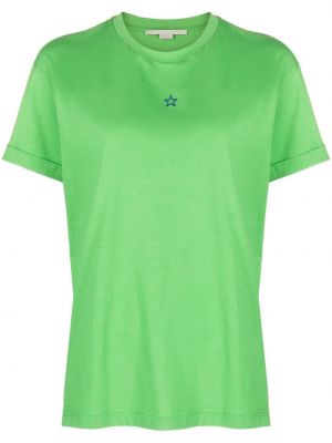Tričko s hvězdami Stella Mccartney zelené