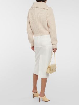 Jersey de lana de tela jersey Jacquemus beige