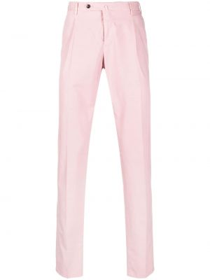 Bombažne hlače chino iz lyocella Pt Torino roza