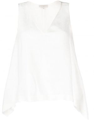 Блуза без ръкави с v-образно деколте Antonelli бяло