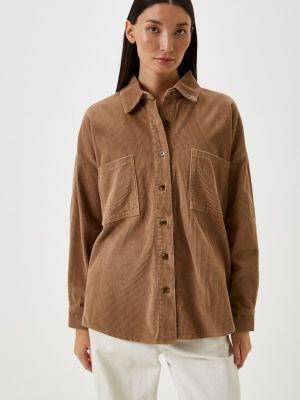 Рубашка Mossmore коричневая