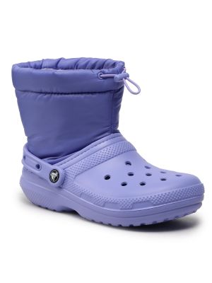 Škornji za sneg Crocs vijolična