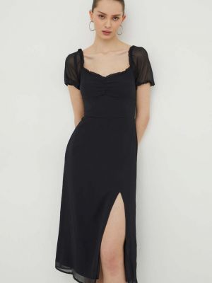 Sukienka midi Hollister Co. czarna