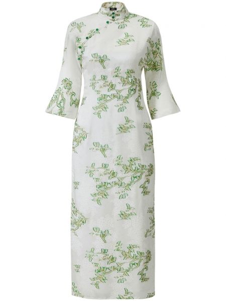 Φλοράλ ίσιο φόρεμα ζακάρ Shanghai Tang