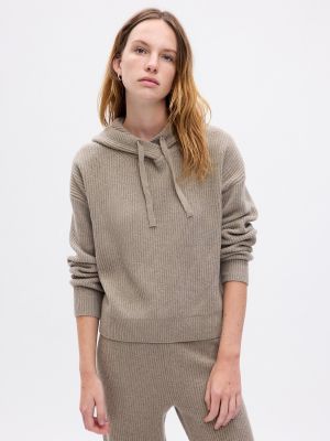Пуловер с качулка Gap