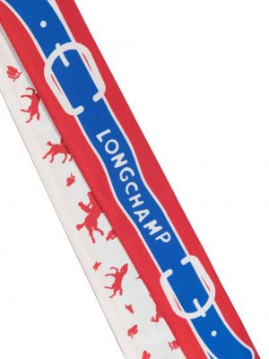Raštuotas šilkinis šalikas Longchamp