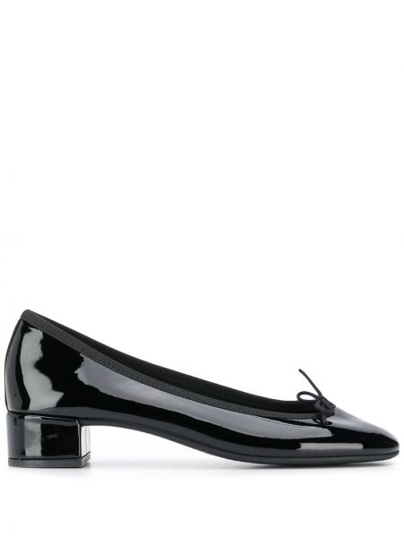 Ballerine con tacco baggy con tacco largo Repetto nero